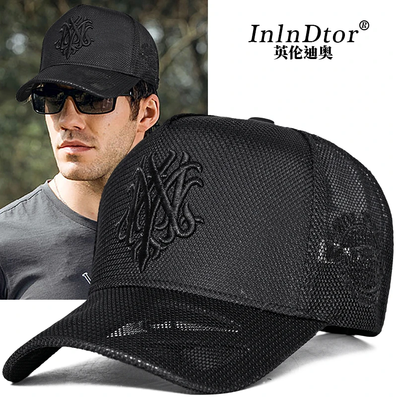 Top Trends: 2023 New Summer Mesh Breathable High Top Baseball Cap Fashion Face Small Big Head Bib Hat Casual Fashion For Men Shoppable Styles