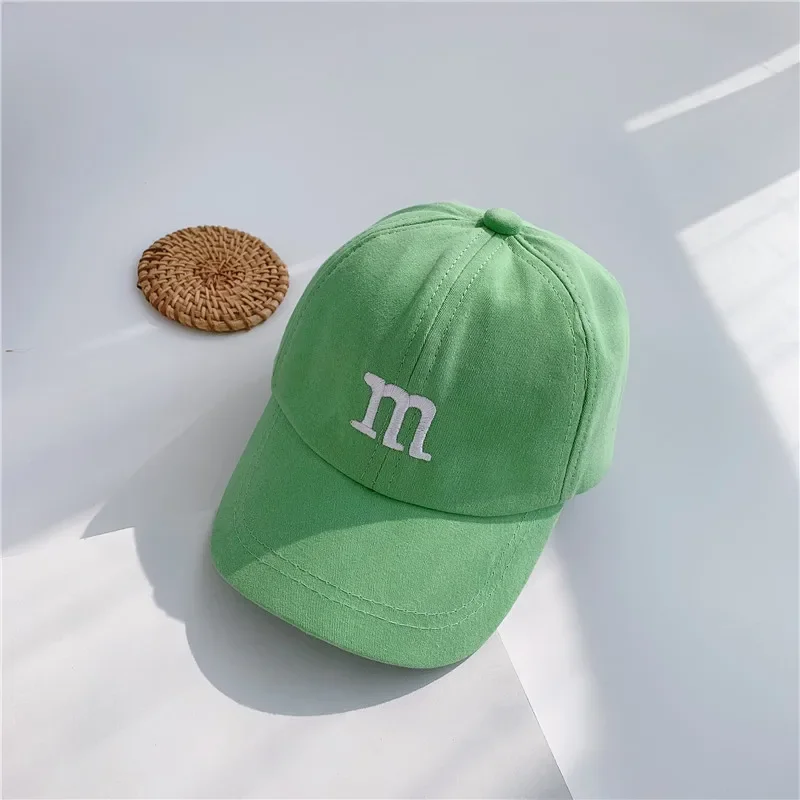 Top Trends: Children's Kids Baseball Cap For Girl Boy Spring Summer Baby Sun Hat M Letter Embroidered Toddler Peaked Caps кепка 아기모자 Shoppable Styles