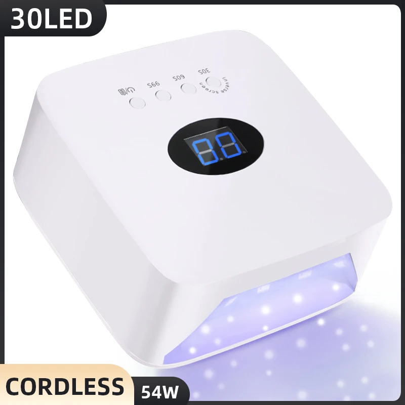 Top Trends: Led Uv Lamp Nail Rechargeable Gel Polish Drying Lamp For Manicure With Automatic Sensor Cordless Nail Dryer Equipment And Tools Shoppable Styles