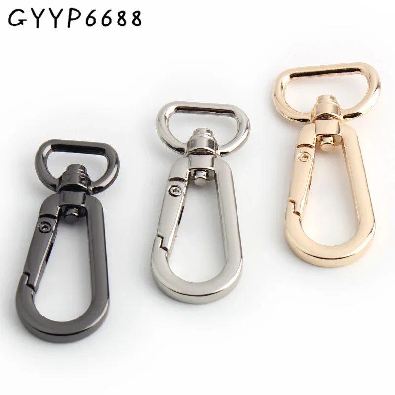 Top Trends: 10-50-100 Pieces 4 Colors 13-16-19mm D Tail Metal Buckles For Bag Webbing Swivel Trigger Clasp Handbag Strap Hooks Shoppable Styles