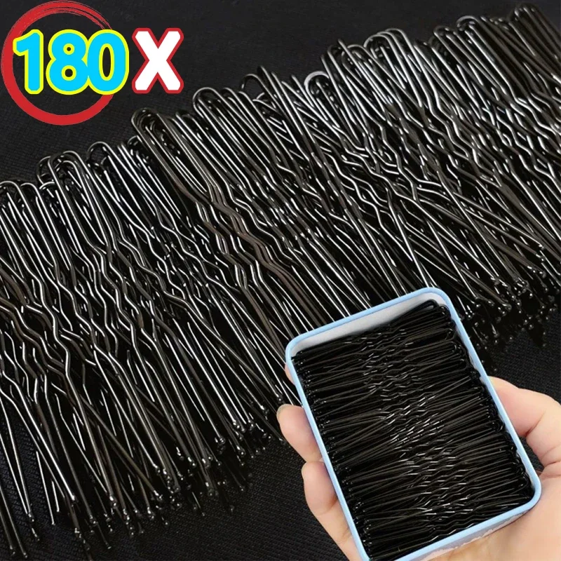 Top Trends: 4 / 6cm Black Hair Clips Bobby Pins Simple Metal BB Hairpins Barrettes Fashion Invisible Waved Hairgrips Bridal Fixed Headwear Shoppable Styles