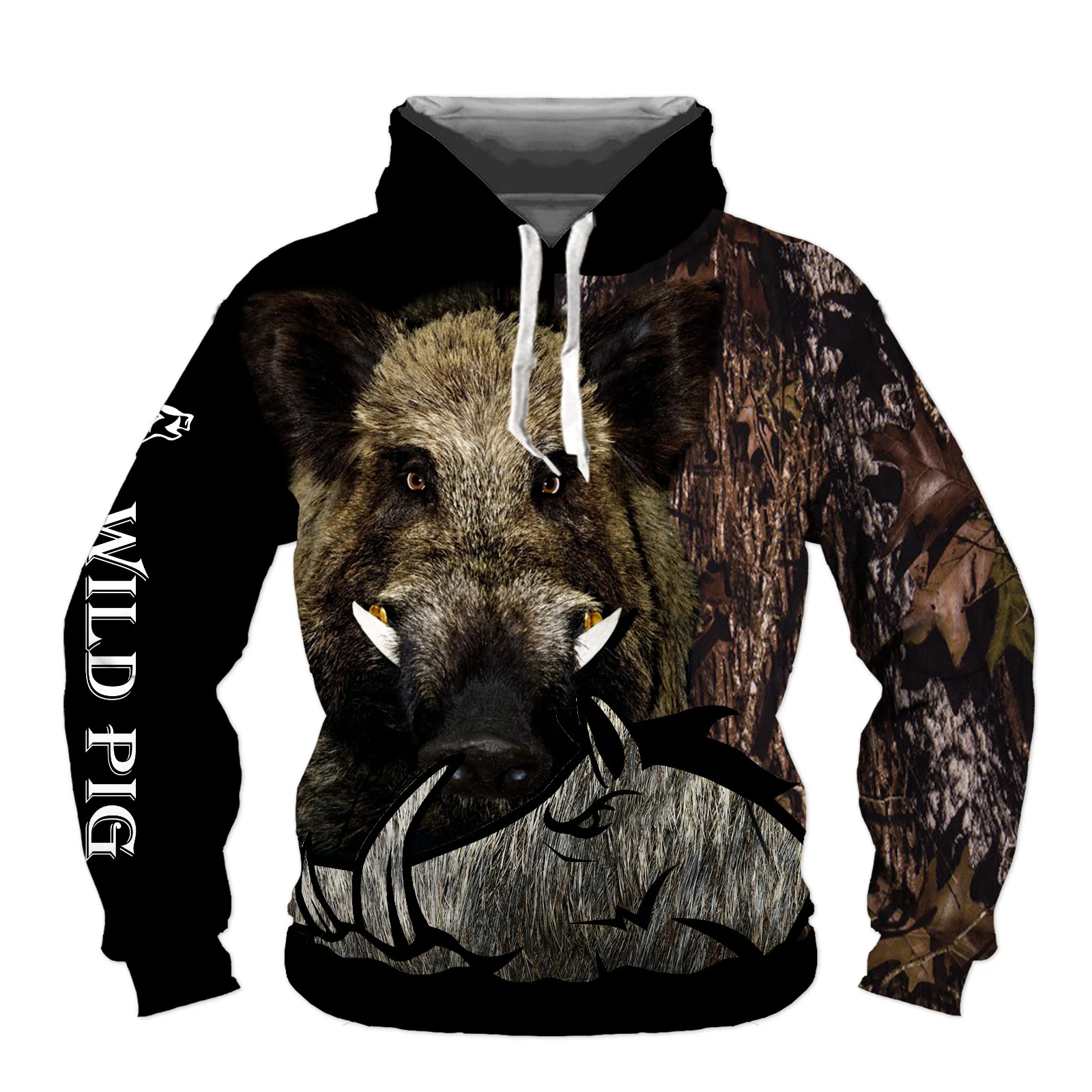 Top Trends: Fashion Boar Hunting 3D Print Hoodie Men Hooded Hoodies Hunting Hunter Unisex Sweatshirts Casual Hip Hop Shirt Shoppable Styles