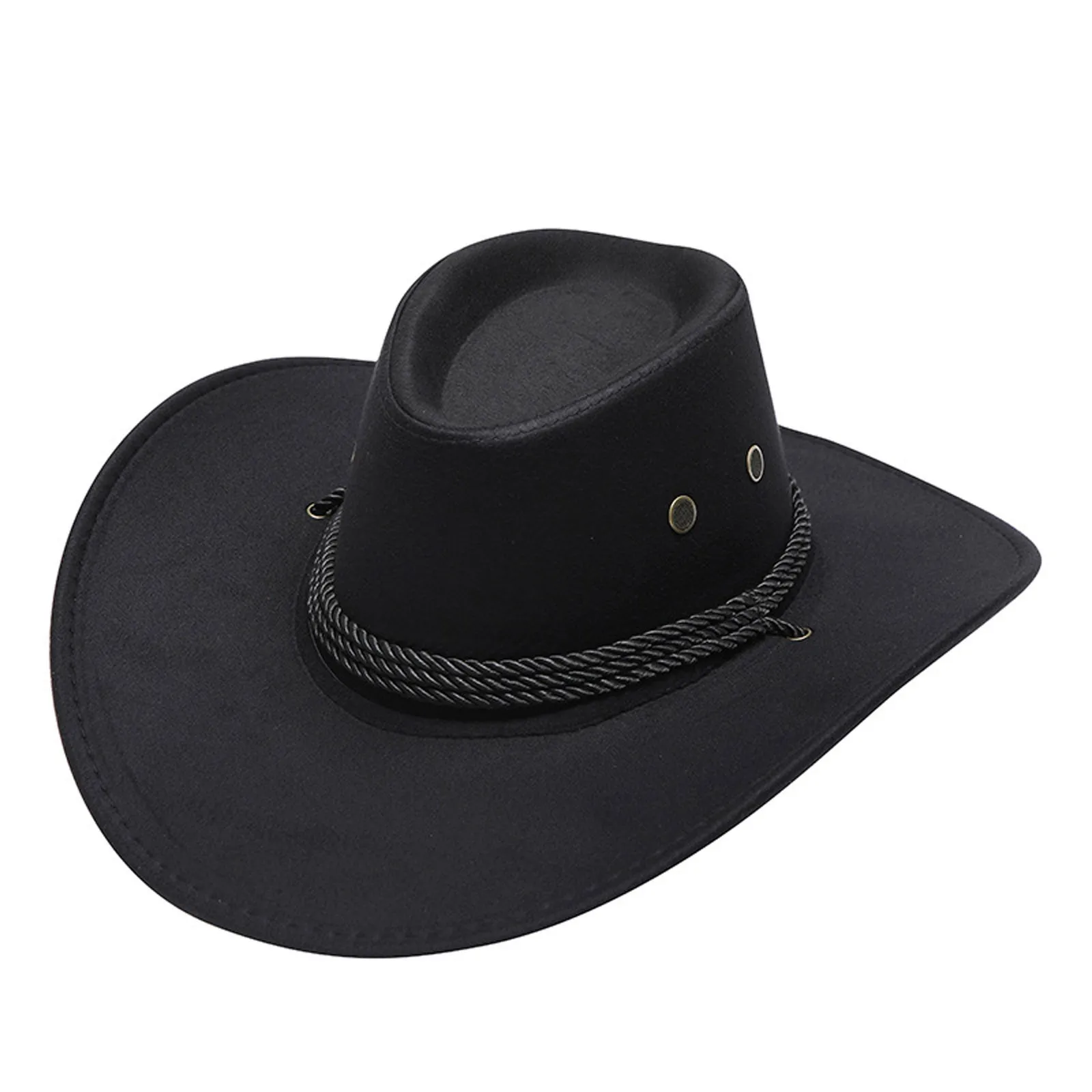 Top Trends: Western Felt Cowboy Hat Vintage Wide Brim Men Hat Sunscreen Lady Jazz Cowgirl Women Pink Hats Sunshade Cap Shoppable Styles