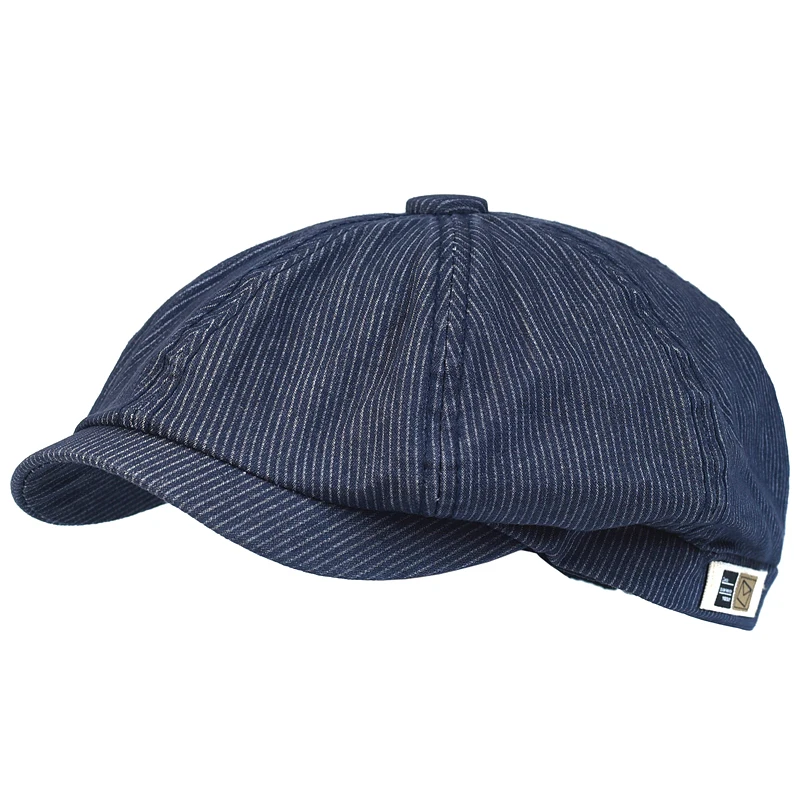 Top Trends: Stripe Newsboy Cap Peaky Casual Octagonal Hat Vintage Soft Berets Cap Visor Gatsby Flat Ivy Hat Four Seasons Shoppable Styles