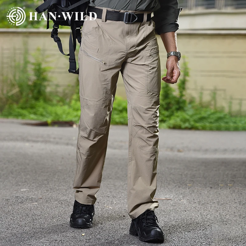 Top Trends: HAN WILD Rip-stop Cargo Pants Men's Work Trousers Full Length Tactical Hunting Hiking Military Army Pants Police Training Pants Shoppable Styles - Image 6