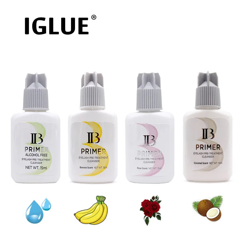 Top Trends: IBeauty Eyelash Primer Coconut Banana Rose Alcohol Free 15ml For False Eyelashes Extension Clear Glue Adhesive Korea Tools Shoppable Styles