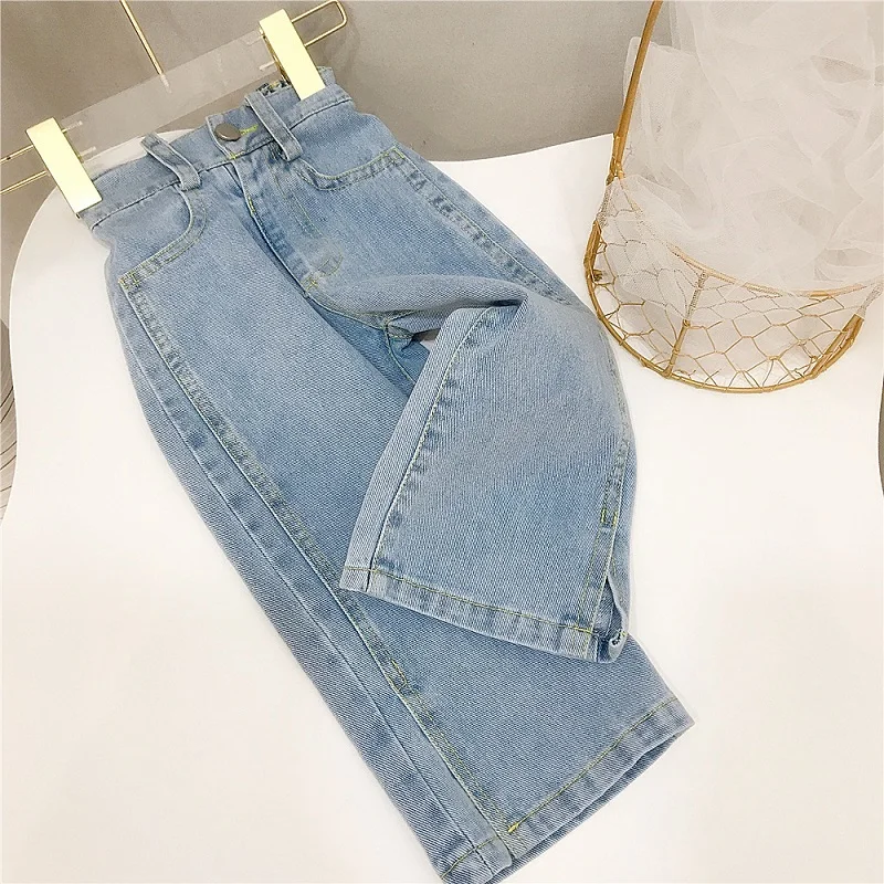 Top Trends: Baby Girls Jeans Casual Baby Loose Denim Trousers Princess Denim Pants Spring Fashion Children&#039;s Trousers Kids Jeans For Girls Shoppable Styles