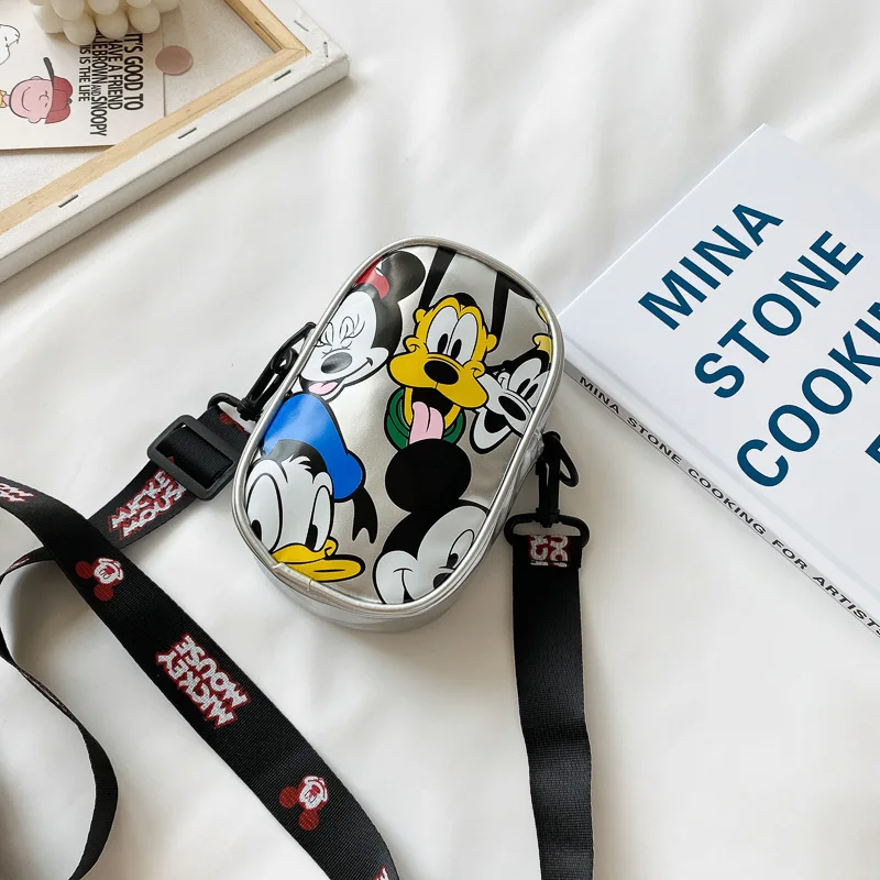 Top Trends: Disney Mickey Children's Shoulder Bag Boys And Girls Fashion Cartoon Print Small Square Bag Phone Change Storage Crossbody Bag Shoppable Styles