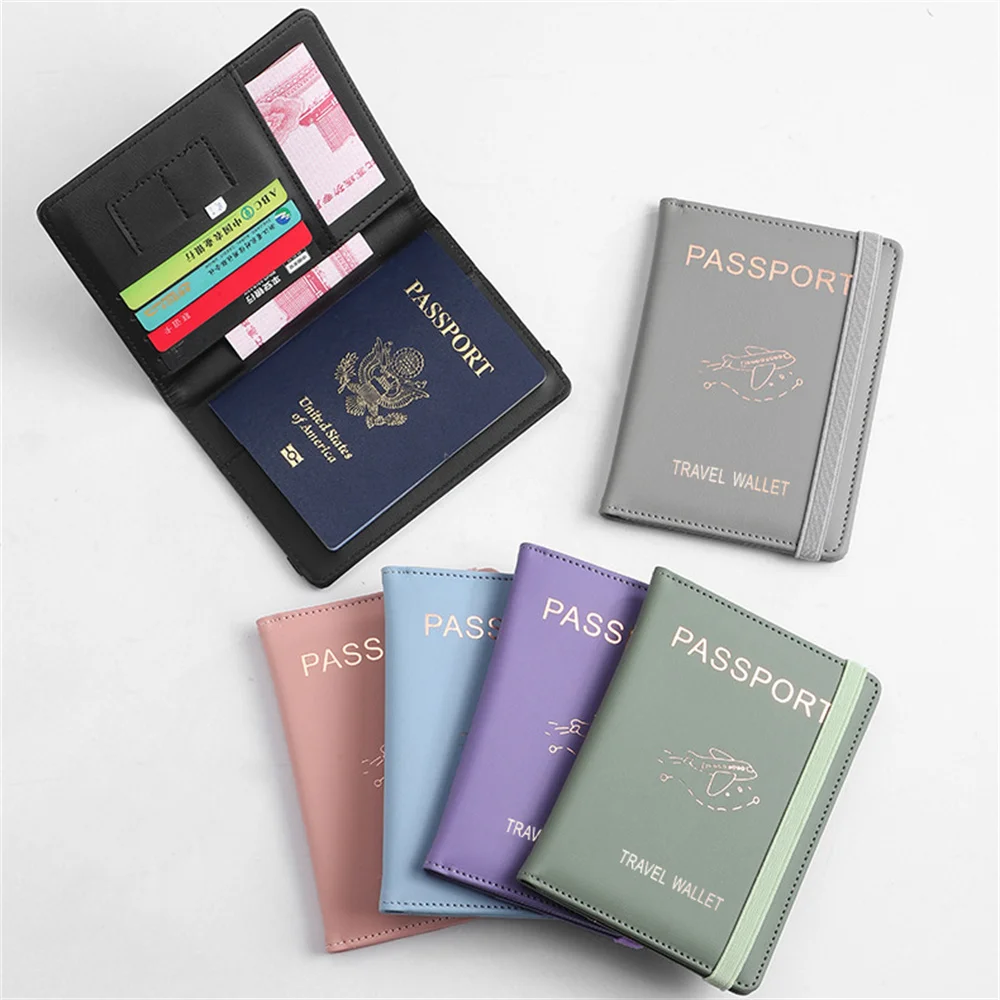 Top Trends: RFID Passport Cover PU Leather Waterproof Travel Document Business Credit ID Card Wallet Passport Holder Multifunction Protector Shoppable Styles