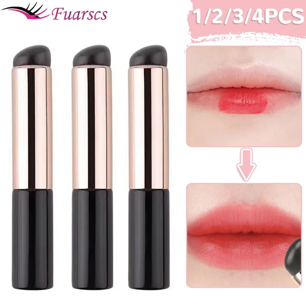 Top Trends: Silicone Lip Brush Angled Concealer Makeup Brush Tool Portable Round Head Like Fingertips Q Soft Lipstick Brush Concealer Brush Shoppable Styles