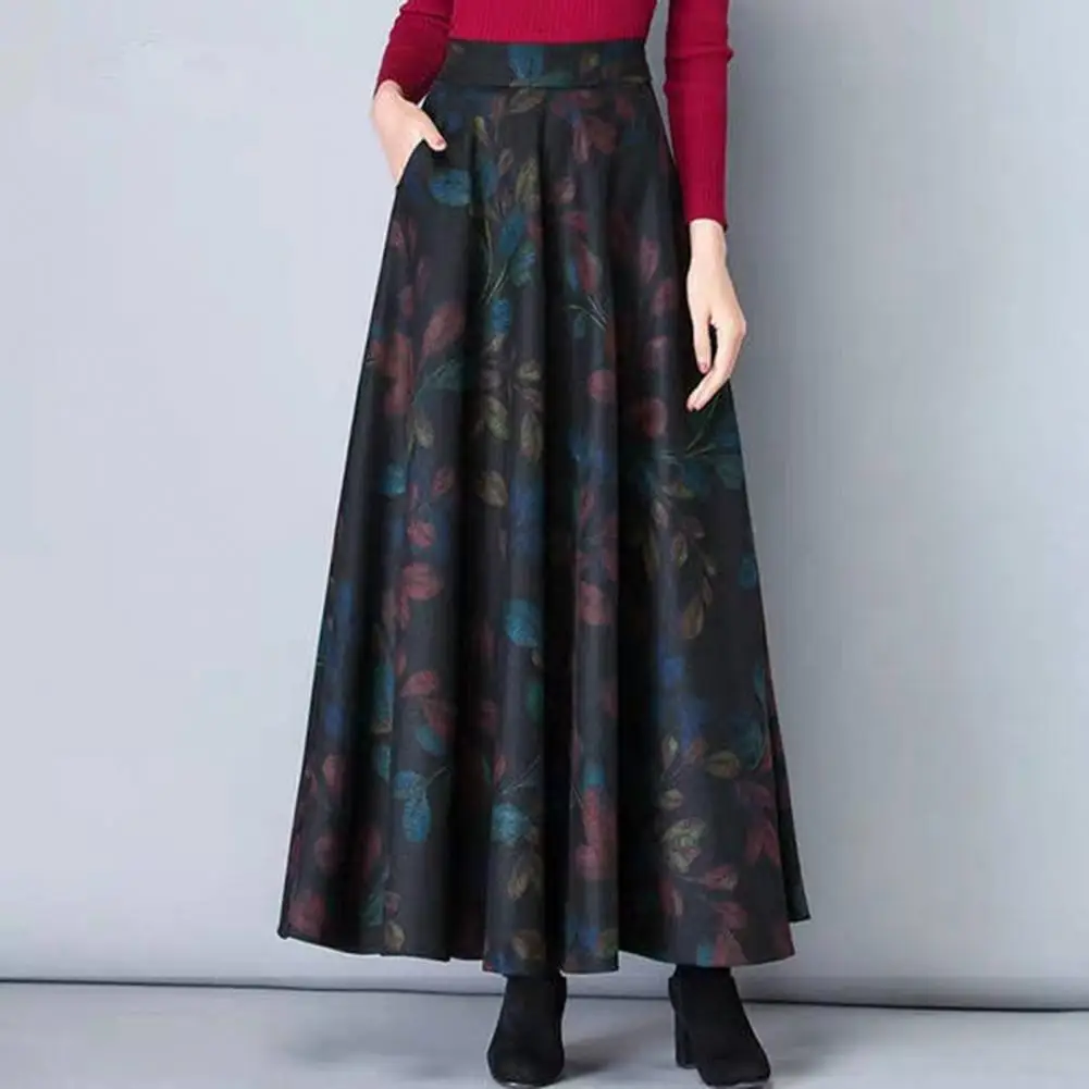 Top Trends: Office Skirt Thick Elegant Skirt Warm Versatile Fashion High Waist A-Line Maxi Winter Long Skirt Shoppable Styles