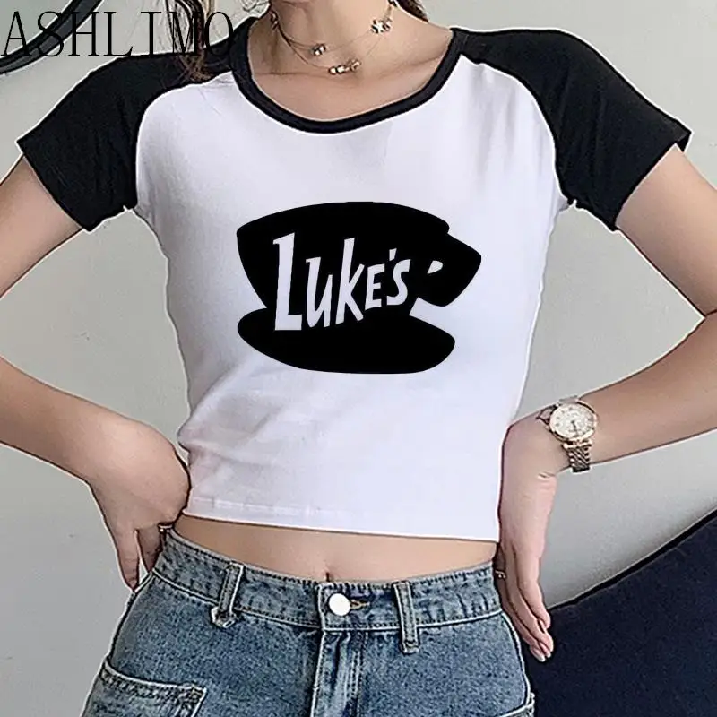 Top Trends: Gilmore Girl Luke's Coffee But Tow Women Summer T Shirt Crop Top T Shirt Central Perk Friends TV Show Crew Neck T Shirt Camiseta Shoppable Styles