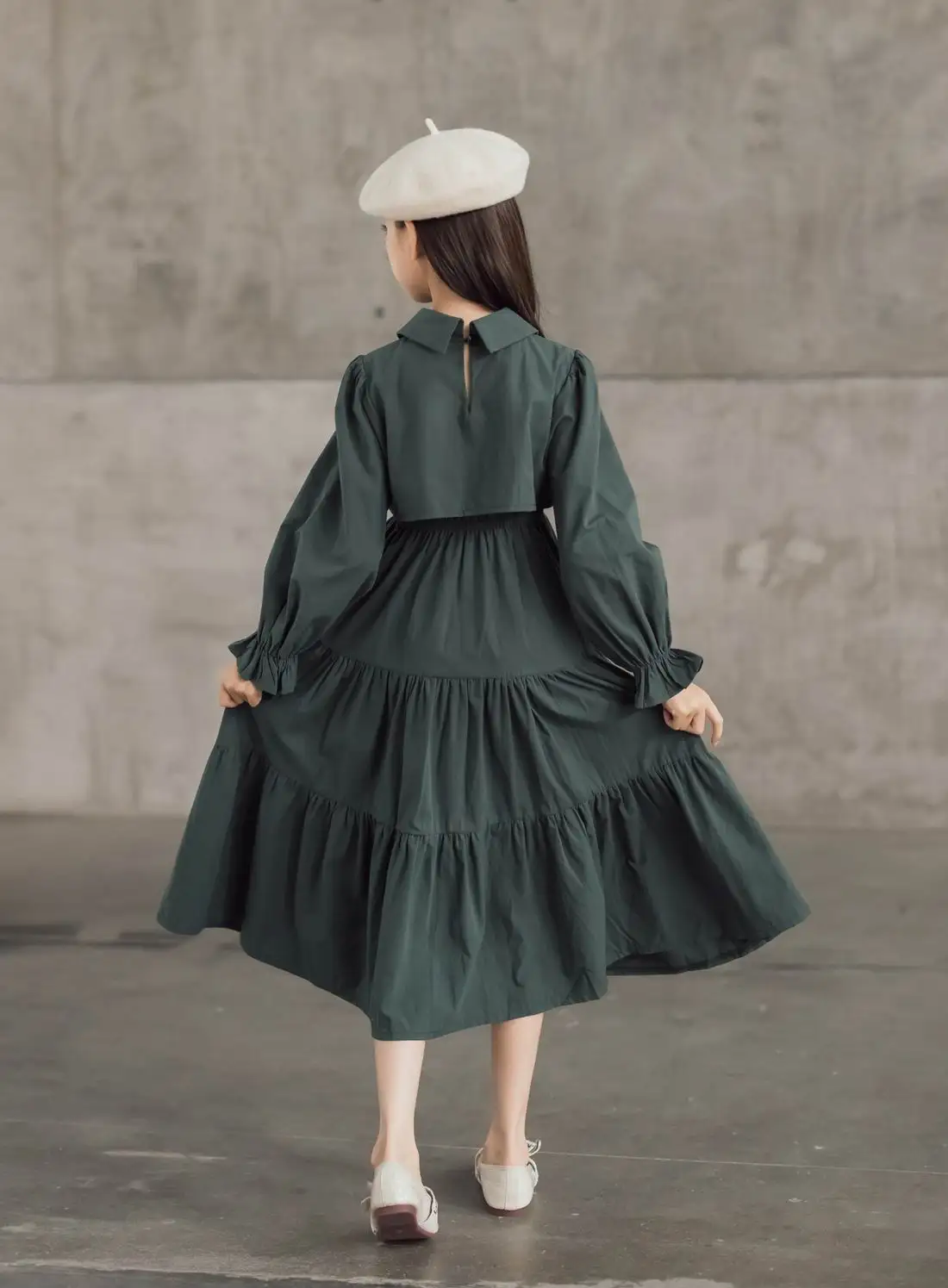 Top Trends: Teen Girls Elegant Long Shirt Dress 2023 Spring Sleeve Black Cotton Party Muslim Clothes 8 10 12 13 14 Years Shoppable Styles - Image 3