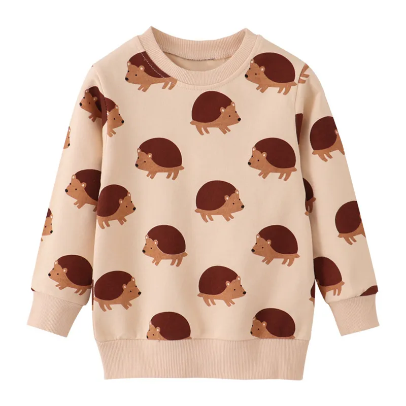 Top Trends: Jumping Meters New Arrival Children&#039;s Animals Print Autumn Spring Toddler Kids Clothes Long Sleeve Baby Sport Shirts Tops Shoppable Styles