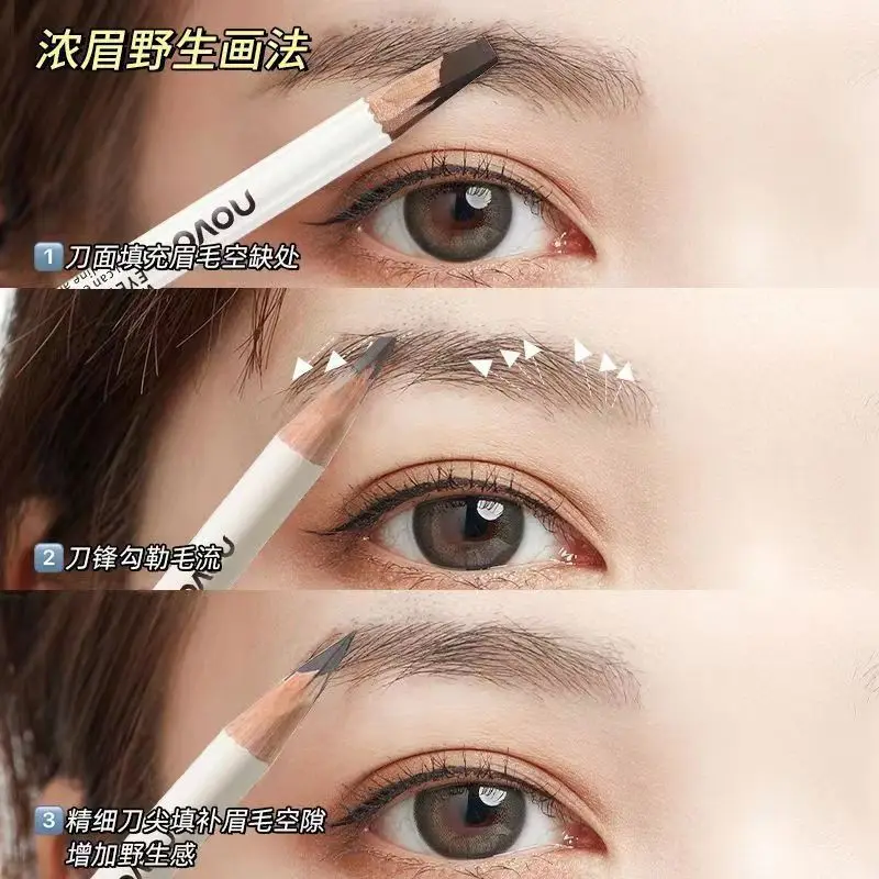 Top Trends: NOVO Eyebrow Pencil High Quality Professional Waterproof Tattoo Eyebrow Branded Makeup Products Long Lasting Permanent Free Ship Shoppable Styles - Image 4