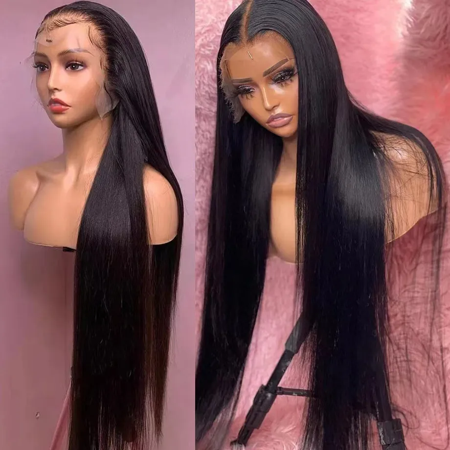 Top Trends: 30 40 Inch Straight Lace Front Wigs Human Hair 360 Full Lace Wigs For Women Brazilian Pre Plucked 13x4 13x6 Hd Lace Frontal Wig Shoppable Styles