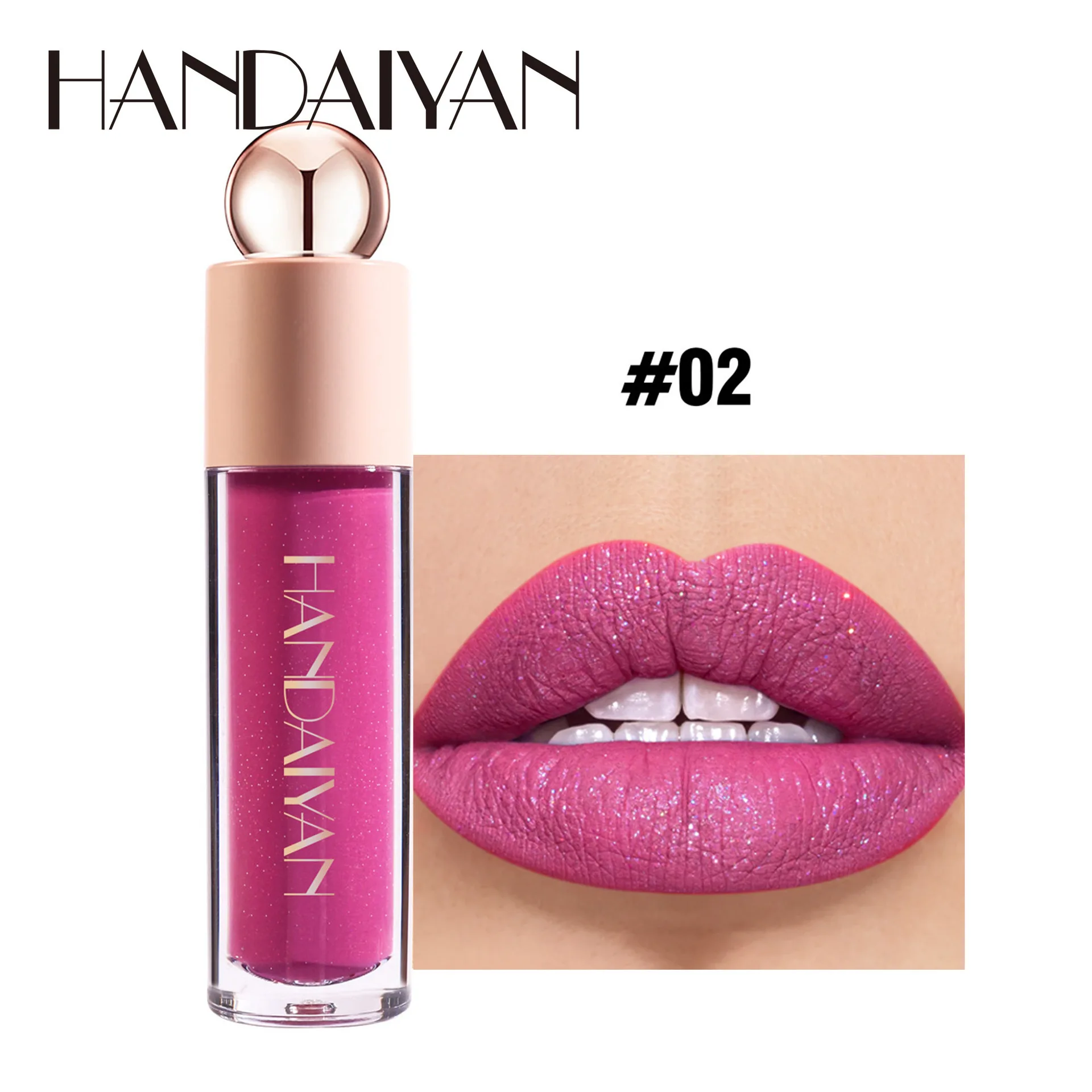 Top Trends: Handaiyan Matte Glitter Waterproof Shimmer Lip Gloss Sexy Lipgloss Pigments Makeup Long Lasting Tinted Lip Glaze Shoppable Styles