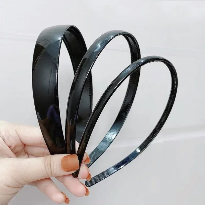 Top Trends: Black Fashion Wave Mens Women Unisex Plastic Resin Black Wavy Hair Head Hoop Band Sport Headband Hair Accessories Headdress Shoppable Styles