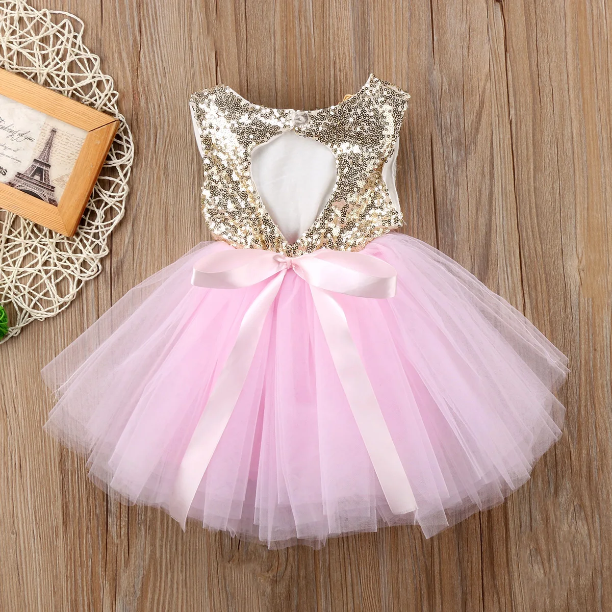 Top Trends: Princess Kids Baby Dress For Girls Fancy Wedding Dress Sleeveless Sequins Party Birthday Baptism Dress For Girl Summer Dresses Shoppable Styles