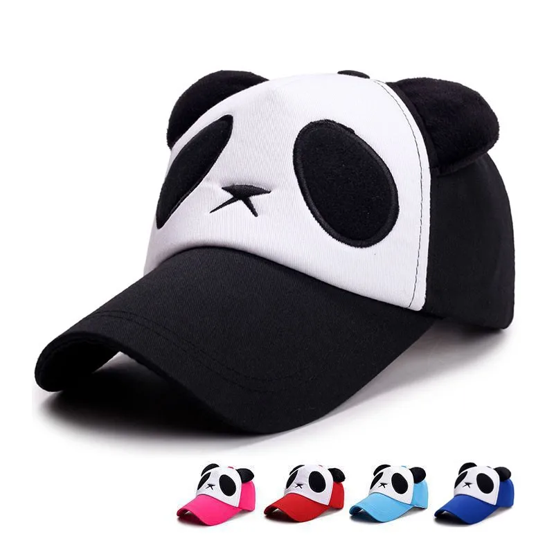 Top Trends: Summer Cute Panda Baseball Caps For Men Women Cotton Hip Hop Snapback Hats Sun Protection Boys Girls Outdoor Gorras Dropshipping Shoppable Styles