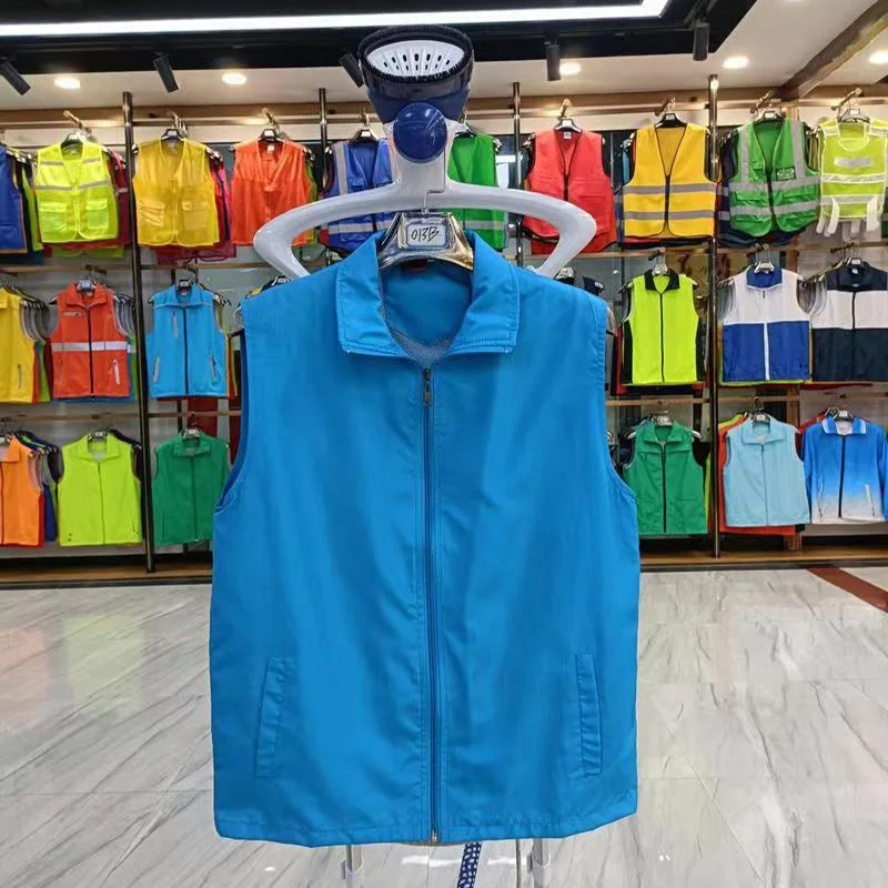 Top Trends: Customized Print Or Embroidery Volunteer Vest Activity Advertisement Sleeveless Jacket Grocery Company Group Work Clothes Gilets Shoppable Styles