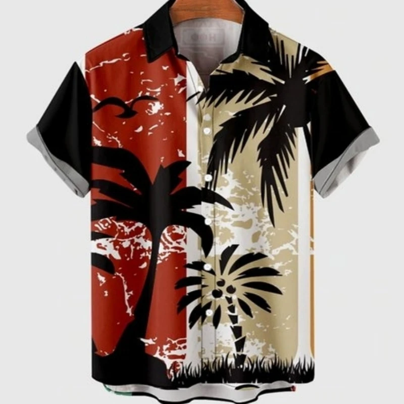 Top Trends: Men's Summer Hawaiian Short Sleeve Shirt Oversize Floral Casual Social Top Evening Holiday Style Tropical Beach Pattern Clothes Shoppable Styles