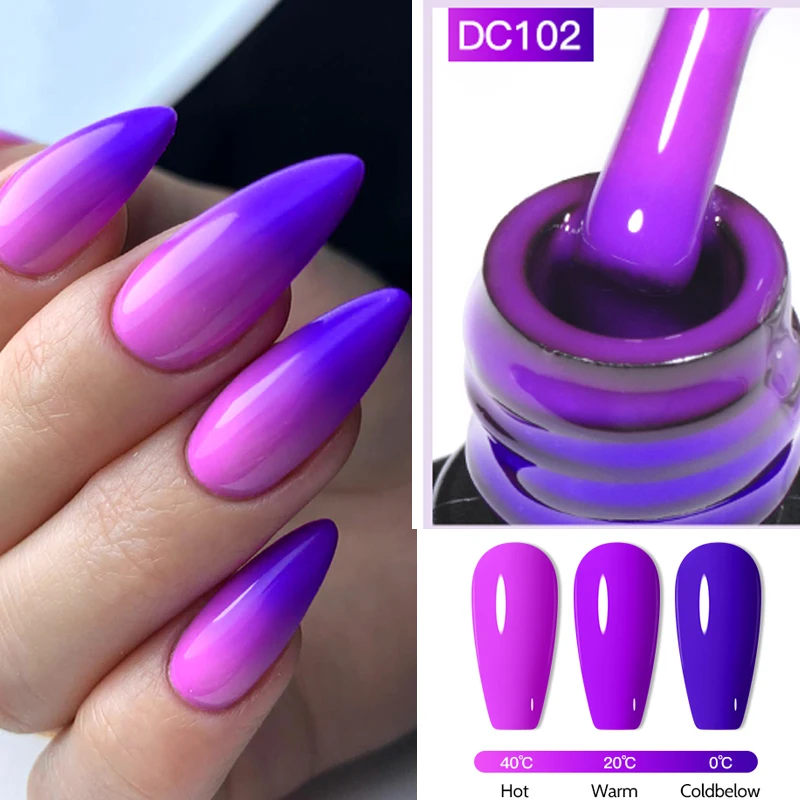 Top Trends: Mtssii 7ml Temperature Color Changing UV Gel Nail Polish All For Manicure Semi Permanent Soak Off Thermal Nail Art Gel Varnish Shoppable Styles