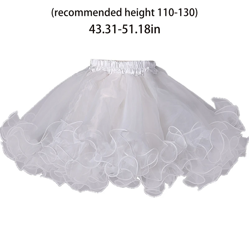 Top Trends: Petticoat Crinoline Half Slips Clothing Accessories White Hoopless Puffy Skirt Under Skirt For Girls Kids Long Dress Shoppable Styles