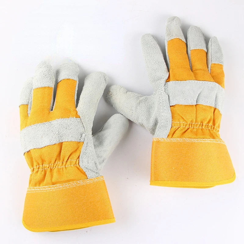 Top Trends: Welding Work Gloves Cowhide Leather Men Working Welding Safety Protective Garden Sports MOTO Driver Clothing Gloves Shoppable Styles