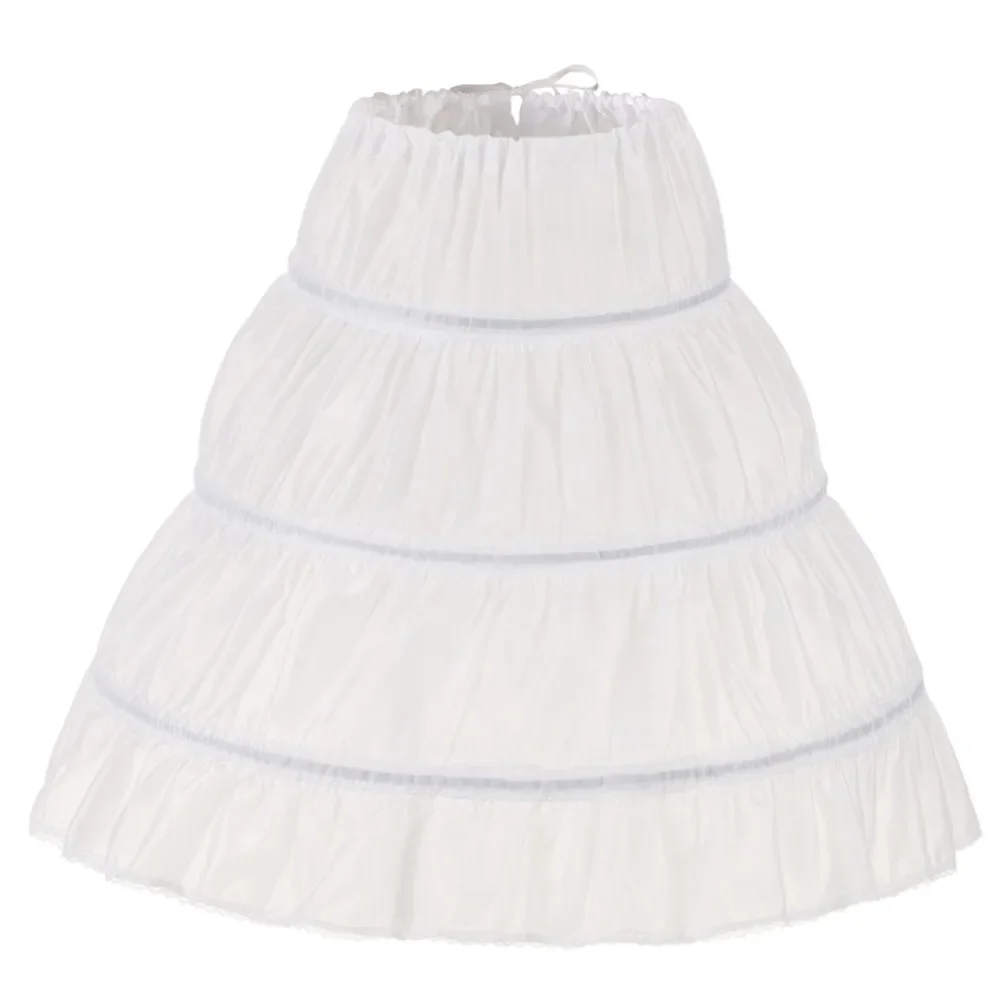 Top Trends: Children Kid Girl Dress Petticoat Crinoline Underskirt Wedding Accessories For Flower Fluffy Petticoat Skirt 3 Hoops Shoppable Styles - Image 4