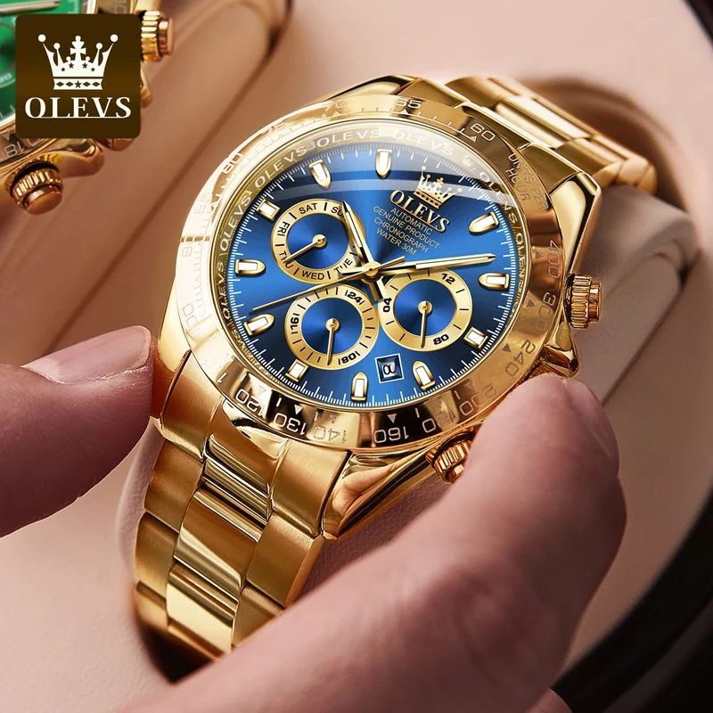 Top Trends: OLEVS Men&#039;s Automatic Mechanical Watch Waterproof Stainless Steel Strap Men&#039;s Mechanical Watch Fashion Shoppable Styles