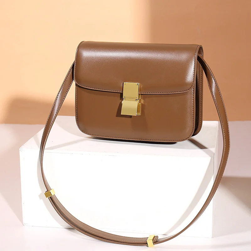 Top Trends: Women’s Genuine Leather Shoulder Bag 2022 Trend Brand Small Square Bags Luxury Designer Handbag Fashion Messenger BagsTofu Bags Shoppable Styles