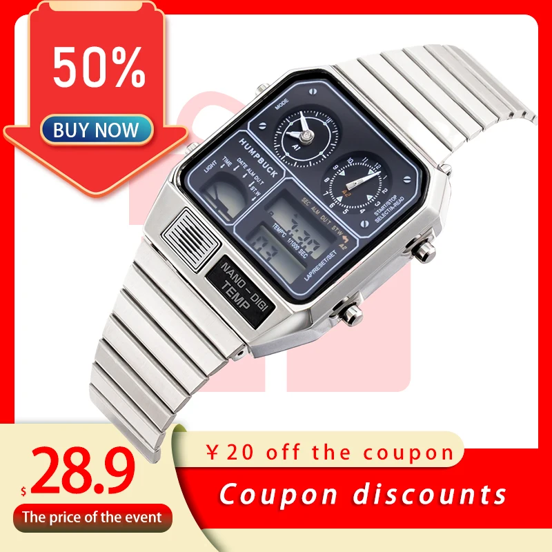 Top Trends: LED Electronic Multi Function Man Digital Watch Military Quartz Watch Mens Luxury Watches For Men Shoppable Styles