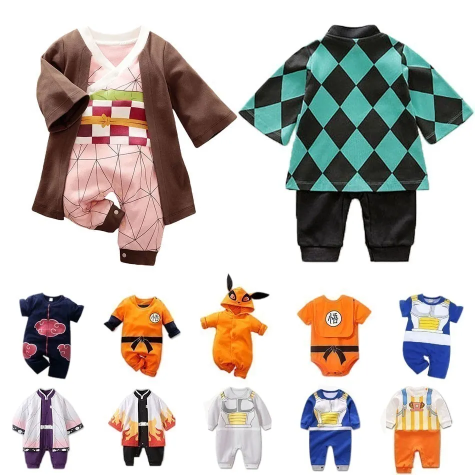 Top Trends: Infant Romper Baby Boy Girl Anime Clothes Demon Halloween Slayer Halloween Cosplay Costume Kids Cotton Jumpsuit Toddle Overalls Shoppable Styles