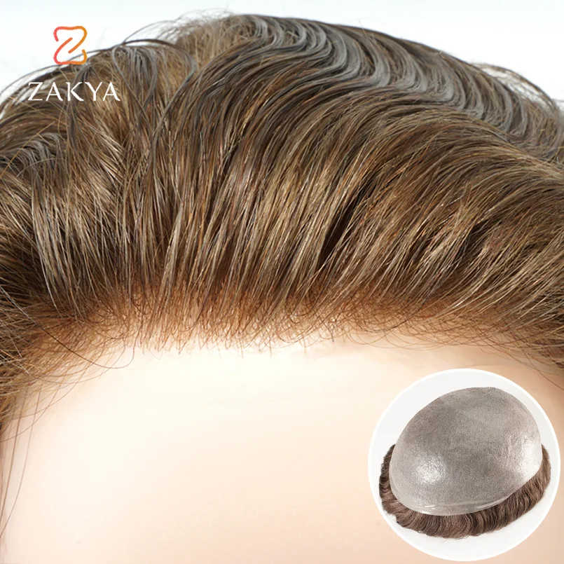 Top Trends: Wig Male Men Capillary Prosthesis Toupee 0.03-0.06mm Full Skin Men's 100% Natural Human Hair Systems For Man Shoppable Styles