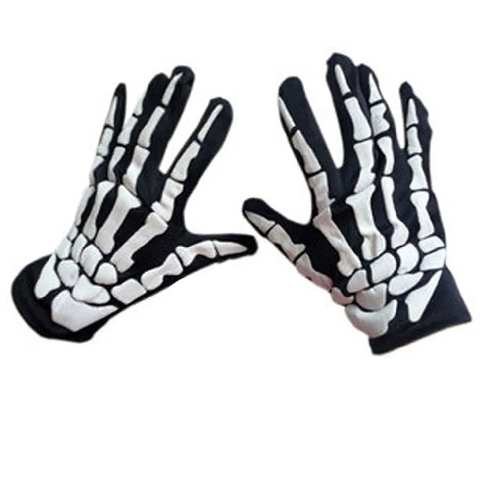 Top Trends: Skeleton Pattern Unisex Full Finger Gloves Womens Goth Bicycle Cycling Gothic Racing Wintermar Streetwear Guantes Warm Gloves Shoppable Styles