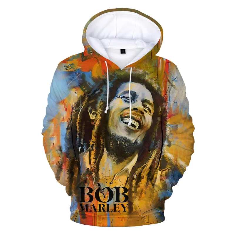 Top Trends: Men&#039;s Pullover Bob Marley Personality Printed Hoodies Men / Women Hip Hop Rock Sweatshirts Unisex Fashion Casual Oversized Hoodie Shoppable Styles