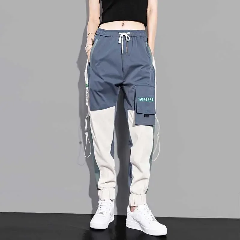 Top Trends: NEW Big Pockets Cargo Pants Women Ankle-length High Waist Drawstring Loose Streetwear Hip Hop Versatile Joggers Trousers Female Shoppable Styles