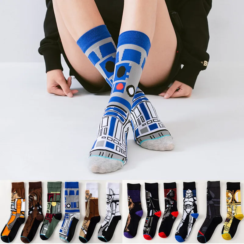 Top Trends: Funny Socks New And Interesting Cartoon Pattern Socks For Men And Women Happy Socks Harajuku Hip Hop Combed Cotton Sokken Shoppable Styles