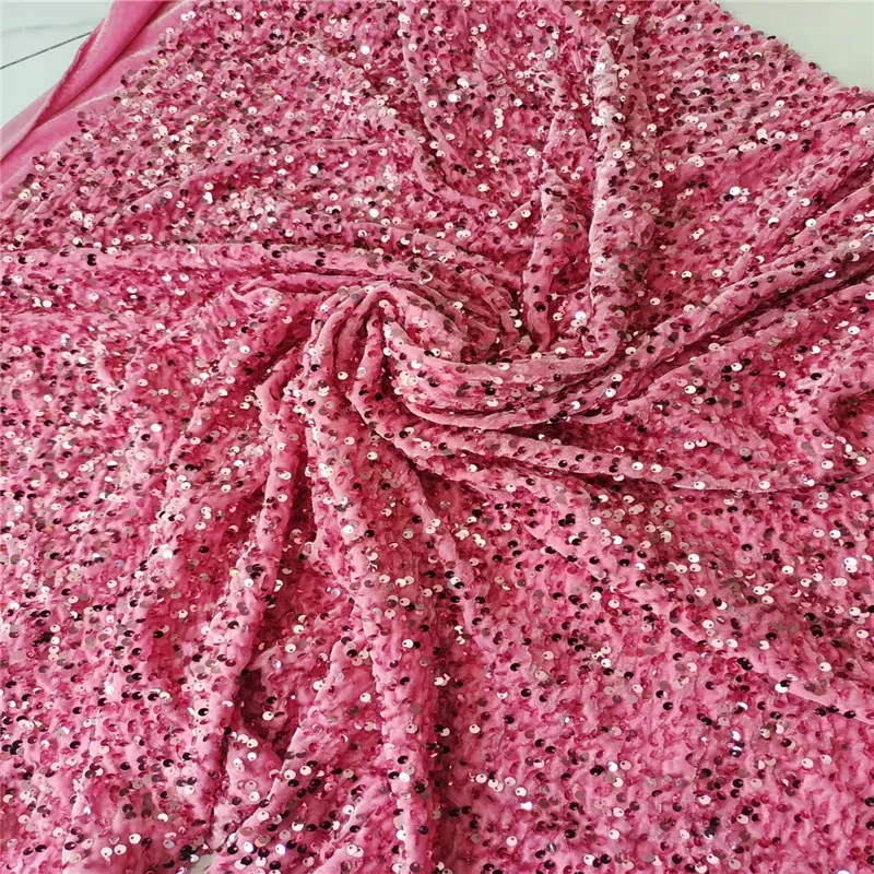 Top Trends: 0.5 Yards Stretch Sequins Embroidery Clothing Handicrafts DIY Making Sewing Fabrics Doll Clothing Fabrics Shiny Sexy Dress Shoppable Styles