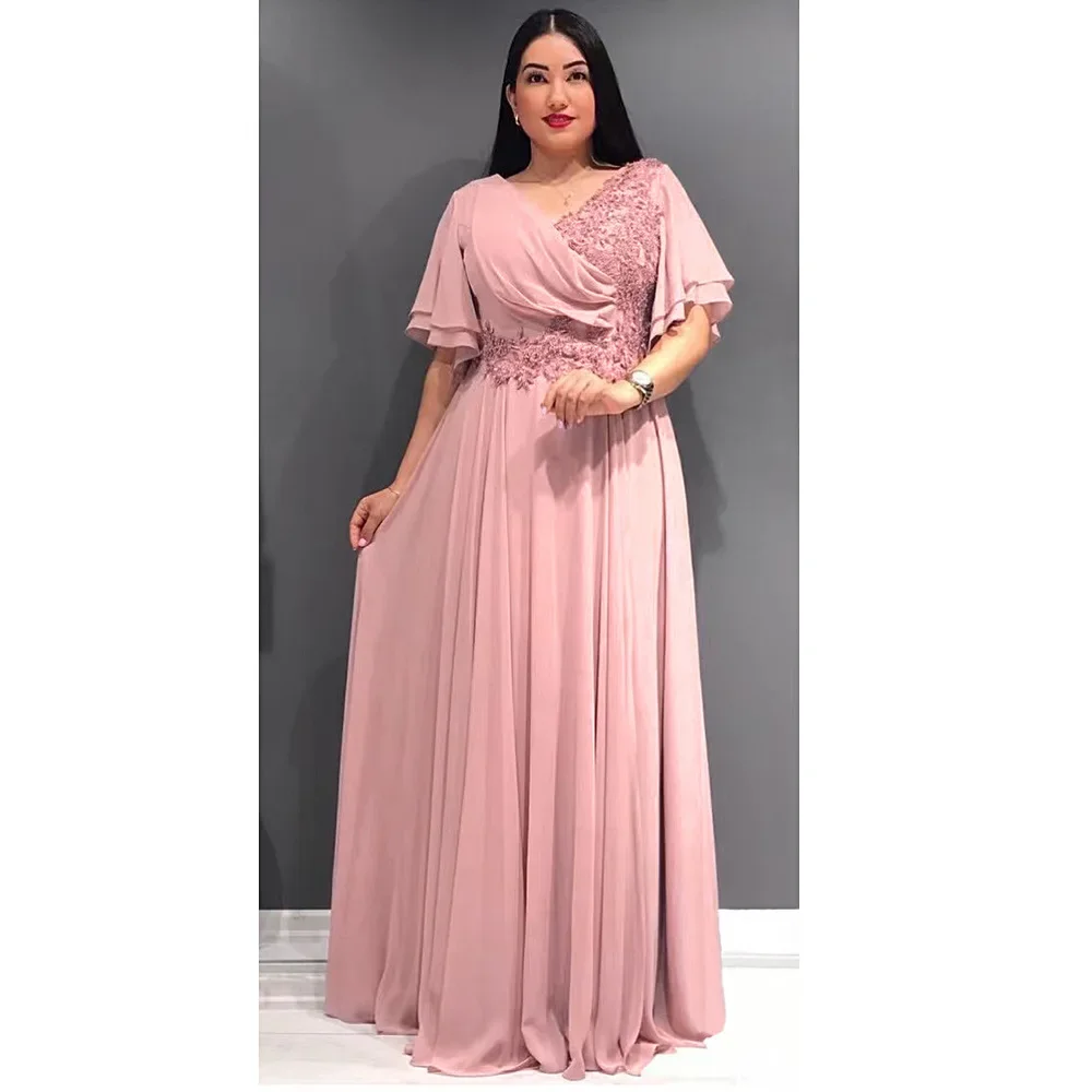 Top Trends: African Dresses For Women 2023 Pink Dashiki Ankara Lace Wedding Gowns Elegant Turkey Muslim Maxi Dress Africa Clothing Plus Size Shoppable Styles