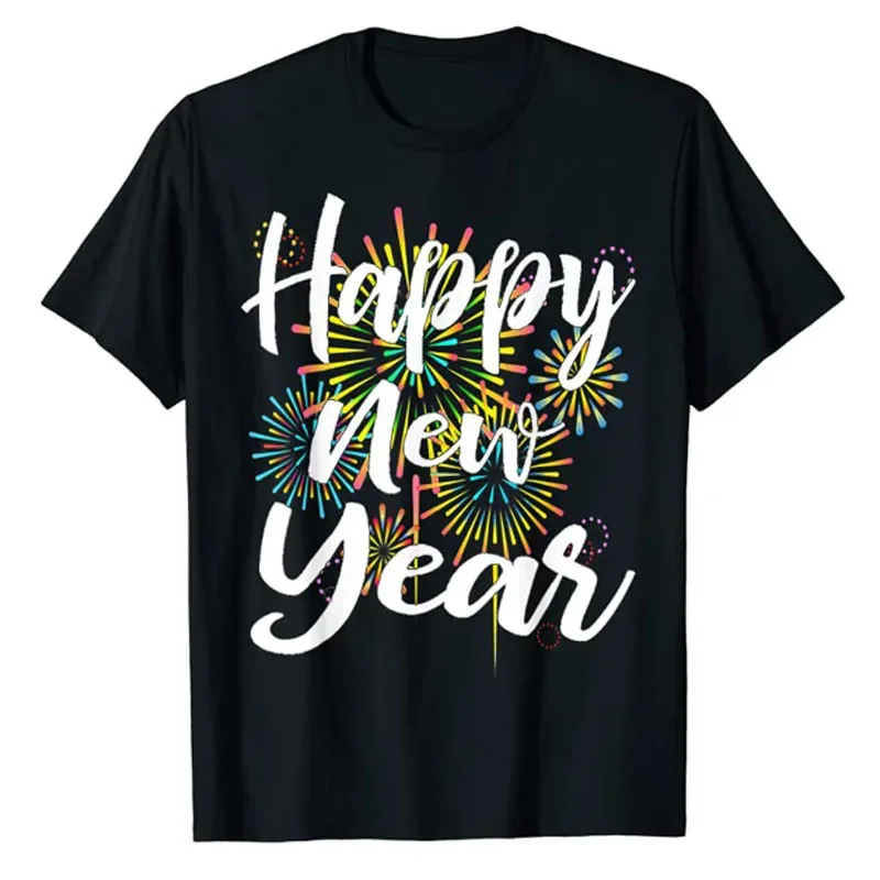 Top Trends: New Years Eve Happy New Year 2025 Gift Fireworks T-Shirt For Women Men Family Matching Outfits Cute Present Aesthetic Clothes Shoppable Styles