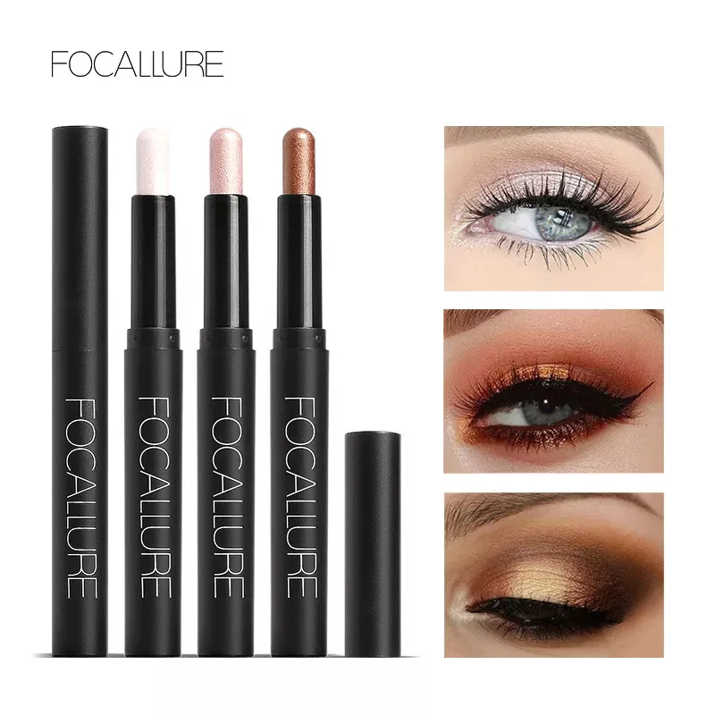 Top Trends: FOCALLURE 24 Colors Eyeshadow Stick Waterproof Eye Shadow Pen Eyes Highlighter Cream Pencil For Women Beauty Makeup Cosmetics Shoppable Styles