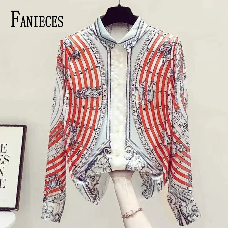 Top Trends: FANIECES Plus Size 4XL Women Shirt Long Sleeve Elegant Female Clothing Loose Turn-down Collar Blouses Blusas Chemises Et Blouse Shoppable Styles