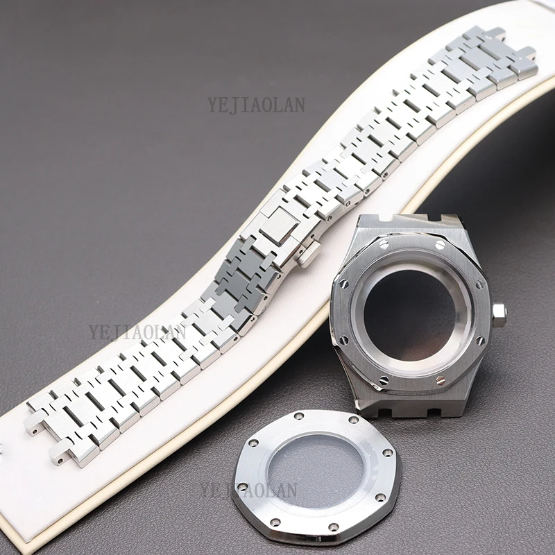 Top Trends: 41mm Watch Case Strap Men's Watchband Parts For Seiko Nh34 Nh35 Nh36 Nh38 Movement 31.8mm Dial Sapphire Crystal Glass Waterproof Shoppable Styles