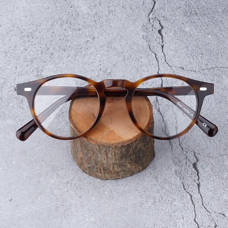 Top Trends: Gregory Peck Transparent Round Glasses Women Vintage Acetate Eyeglass Frames Women Prescription Glasses Men Myopia GlassesOV5186 Shoppable Styles