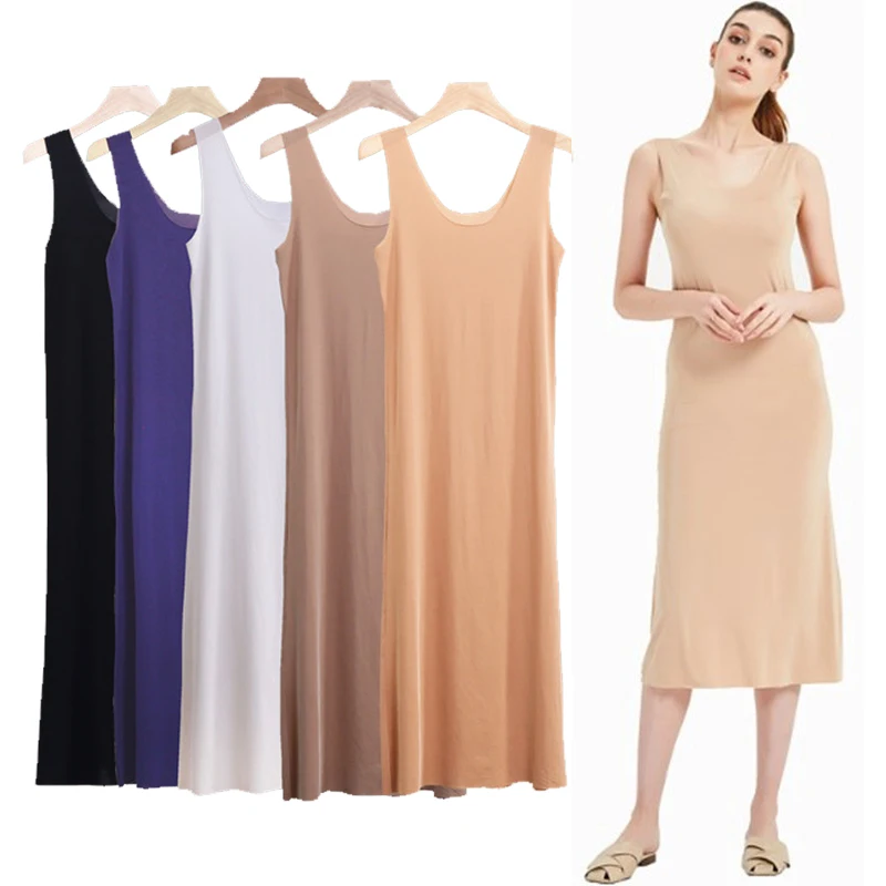 Top Trends: M-5XL Loose Comfortable Sleepwear Night Dress Women Summer Ice Silk Nightgown Seamless Vest Long Dress Women's Sexy Nightwear Shoppable Styles