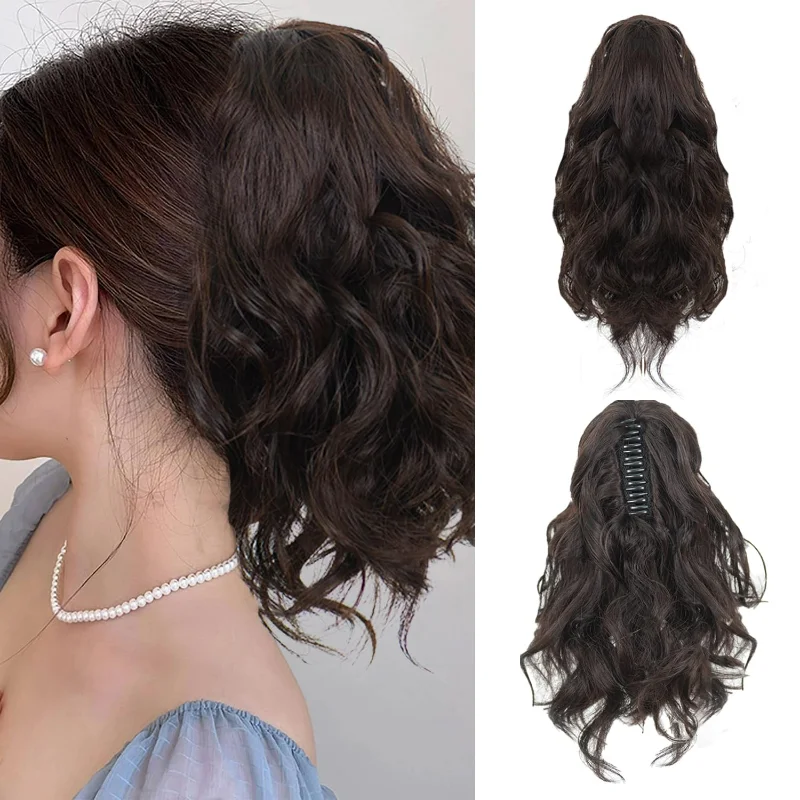 Top Trends: Ponytail Extension Claw Clip In Ponytail Hair Extensions Short Claw Highlight Ponytail Wavy Shoppable Styles