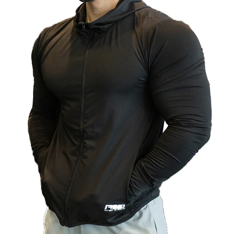 Top Trends: 2023 New Men's Jacket Zip Hoodie Long Sleeve T-shirts Gym Sports Clothing Running Male Coat Jackets For Men Hooded Sweatshirts Shoppable Styles - Image 6