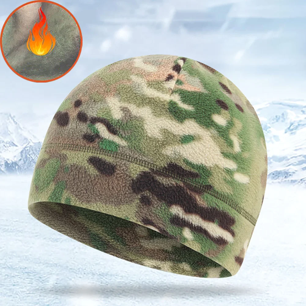 Top Trends: Camouflage Army Bonnet Hats Bike Cycling Running Jogging Skiing Hat For Women Men Winter Warm Outdoor Windproof Beanies Cap Shoppable Styles